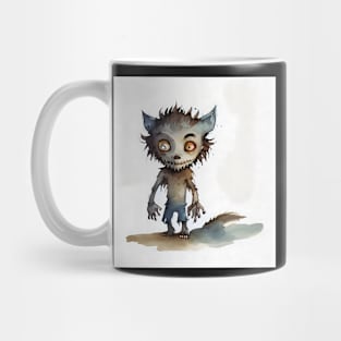 Cute Watercolor Werewolf Mug